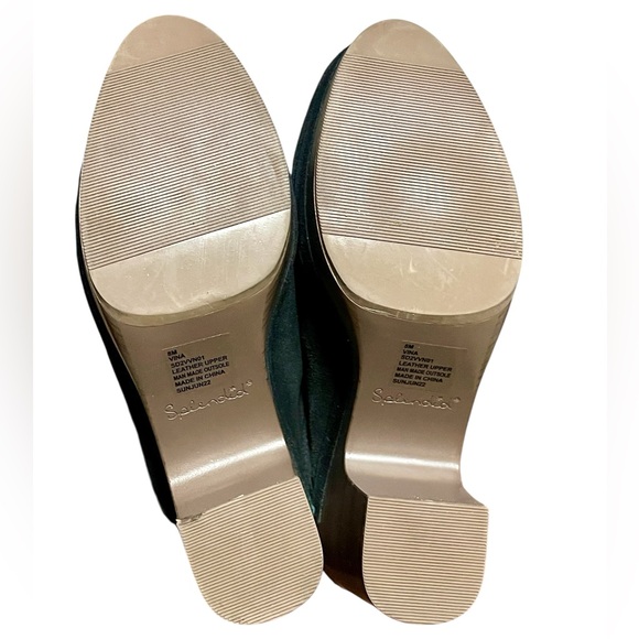 Stylish Black Suede Women's Clogs - Picture 4 of 5